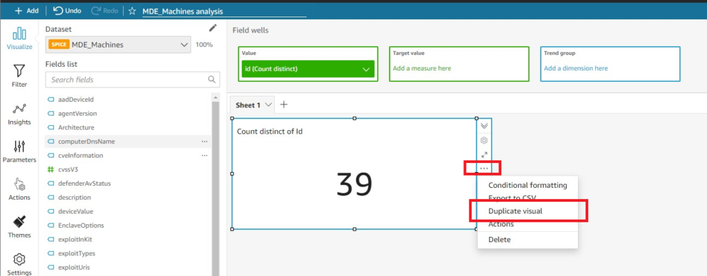 QuickSight Analysis